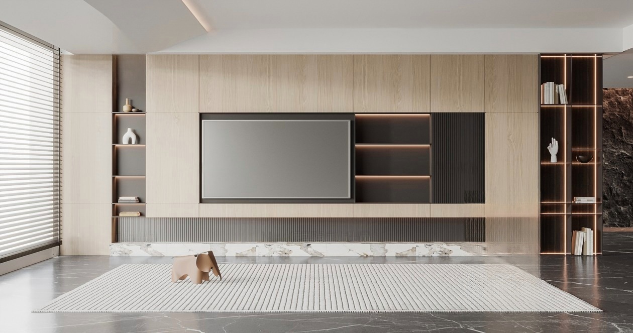 客厅su模型415631-极光素材网