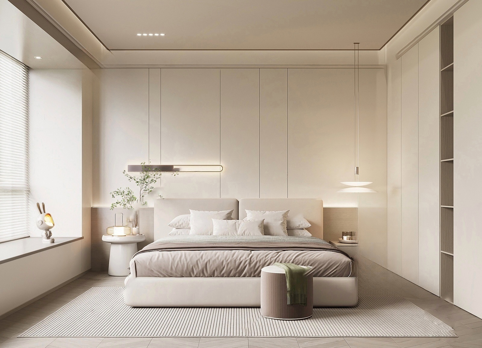 卧室su模型1546846-极光素材网