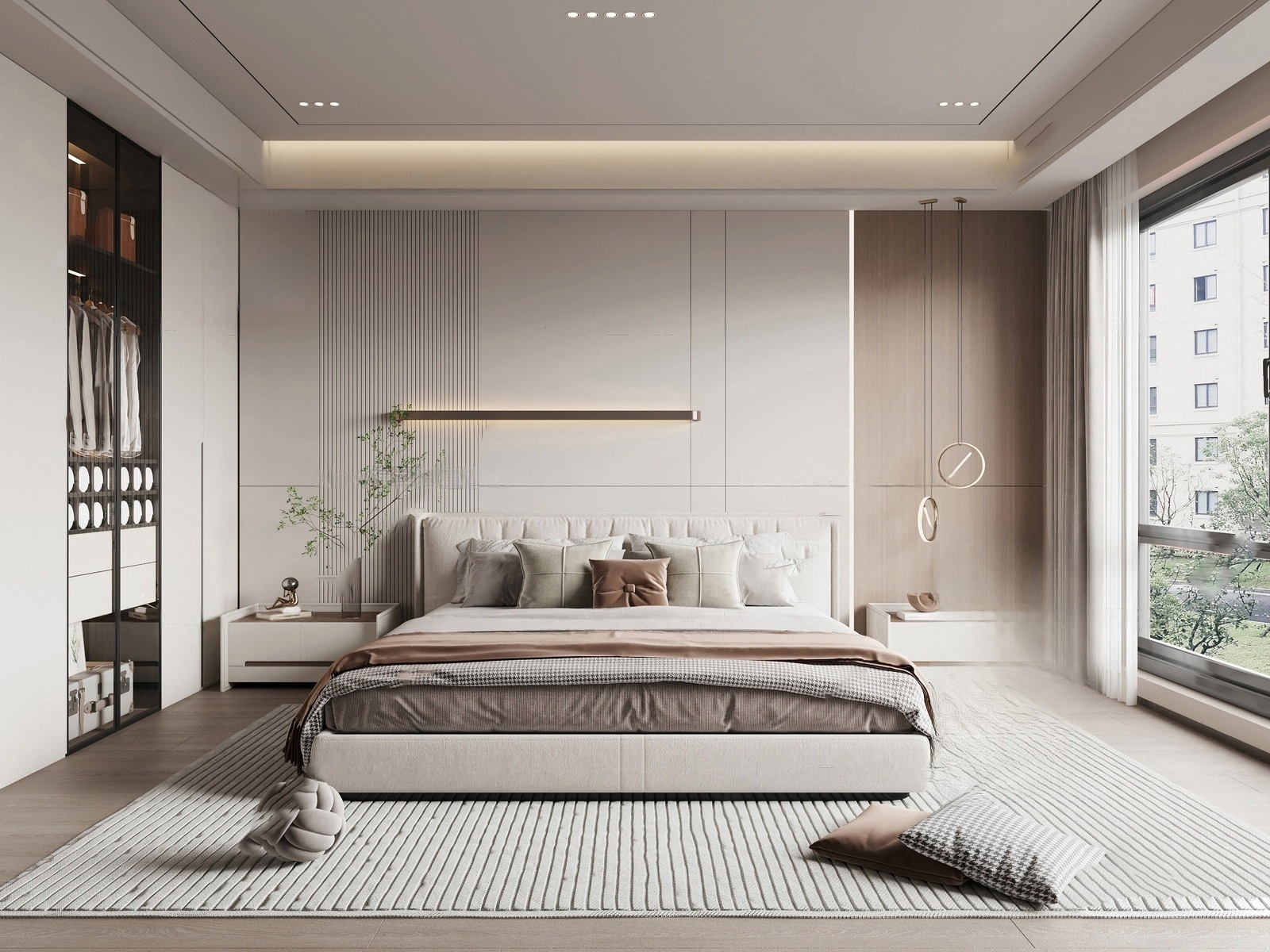 卧室su模型26456454-极光素材网