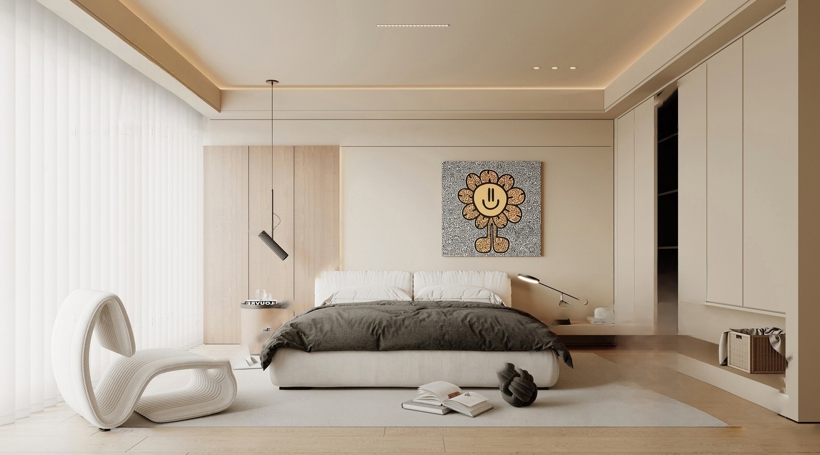 卧室su模型28454655-极光素材网