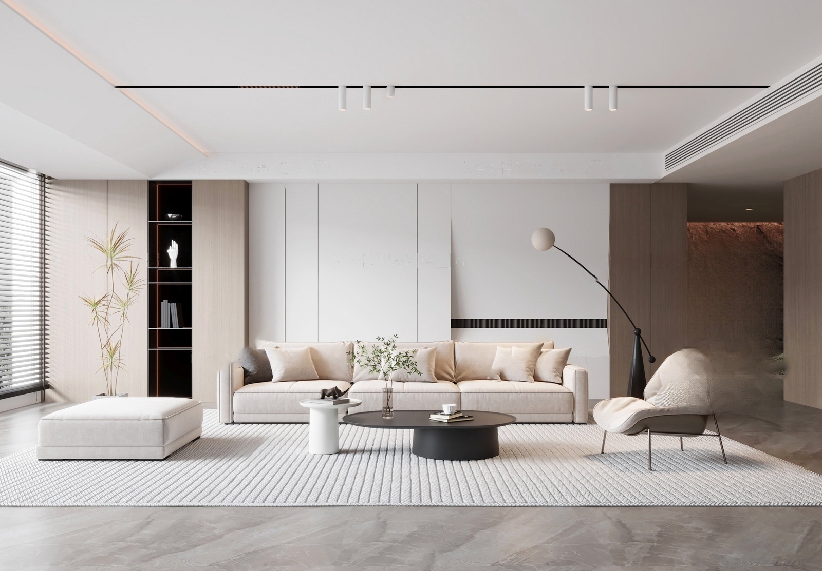 客厅su模型37565546-极光素材网