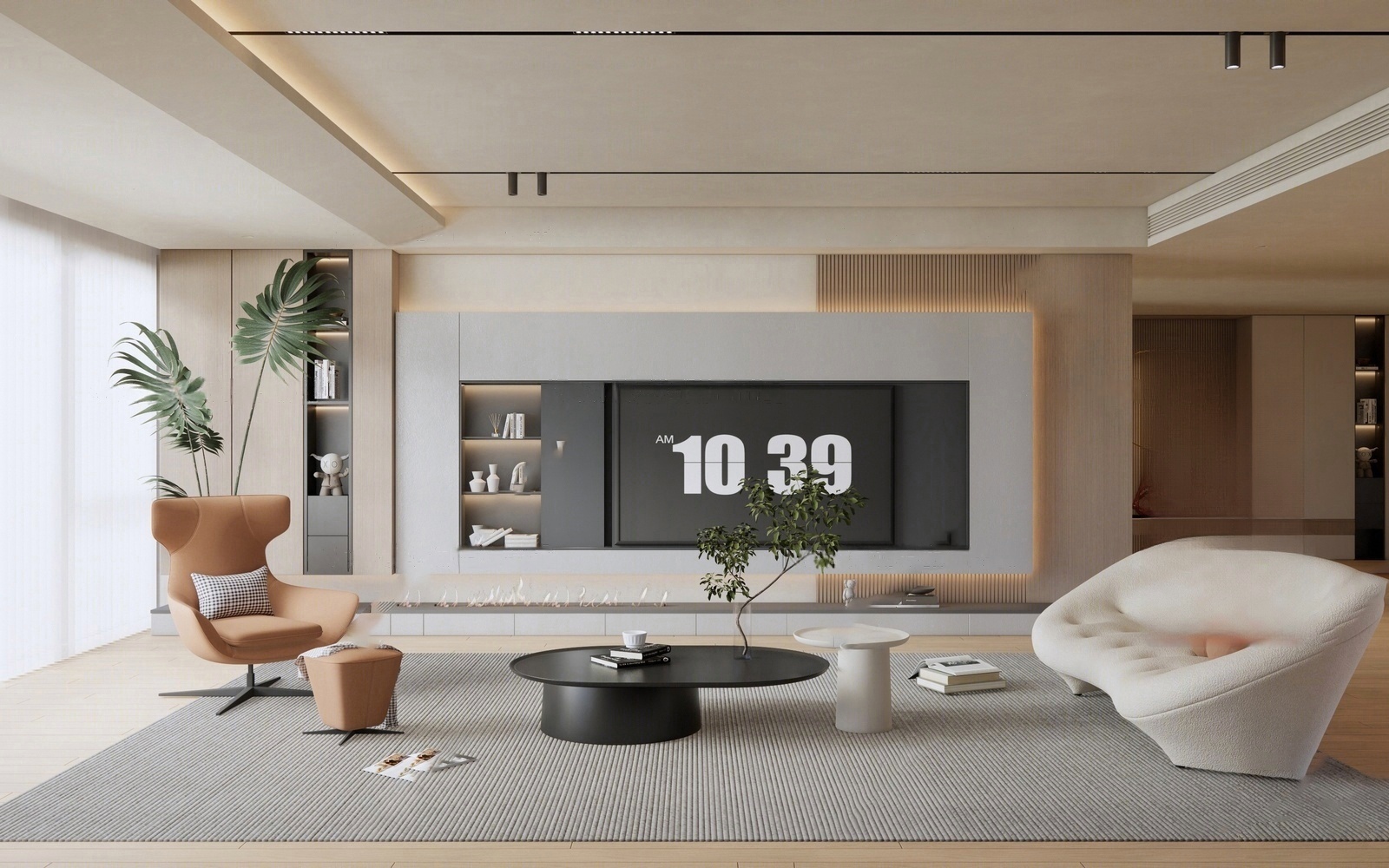 客厅su模型41655465-极光素材网