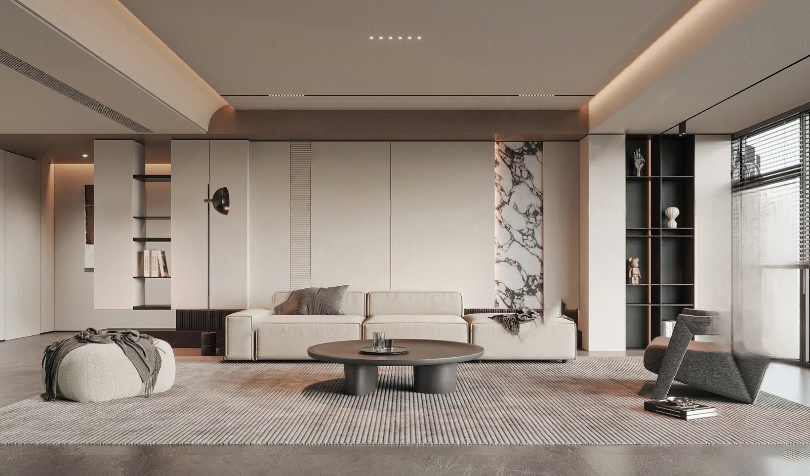 客厅su建模456564546-极光素材网