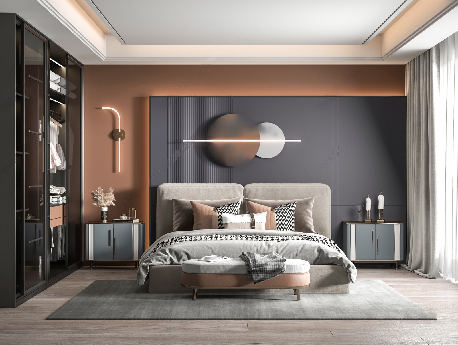 su模型卧室02324-极光素材网