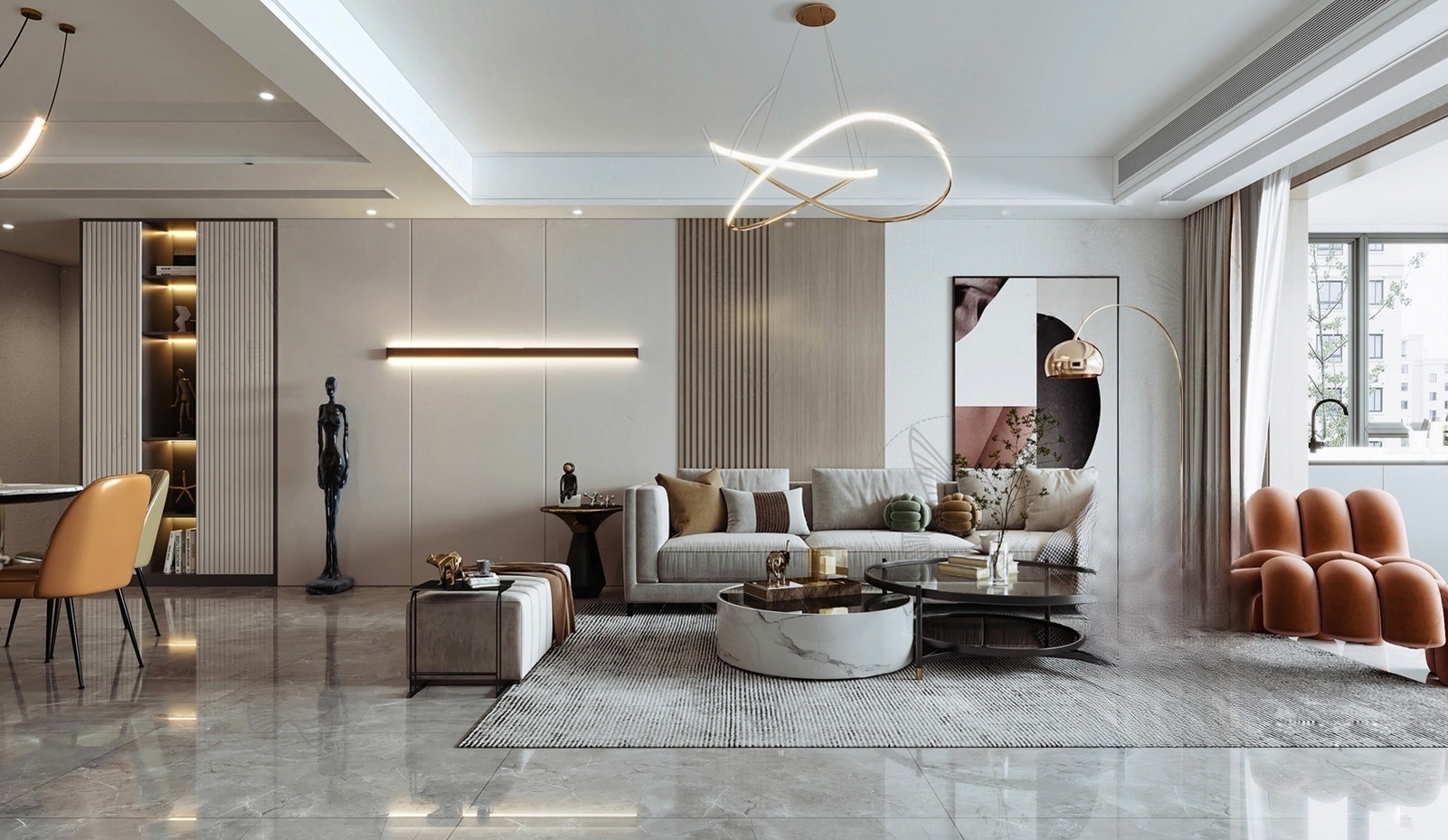 su模型客餐厅5455-极光素材网