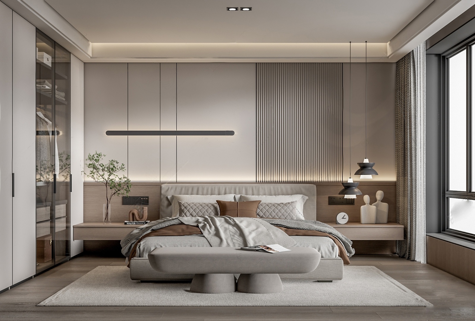 su模型卧室65-极光素材网