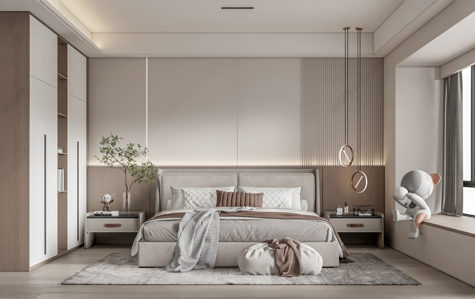 su模型现代卧室4-极光素材网