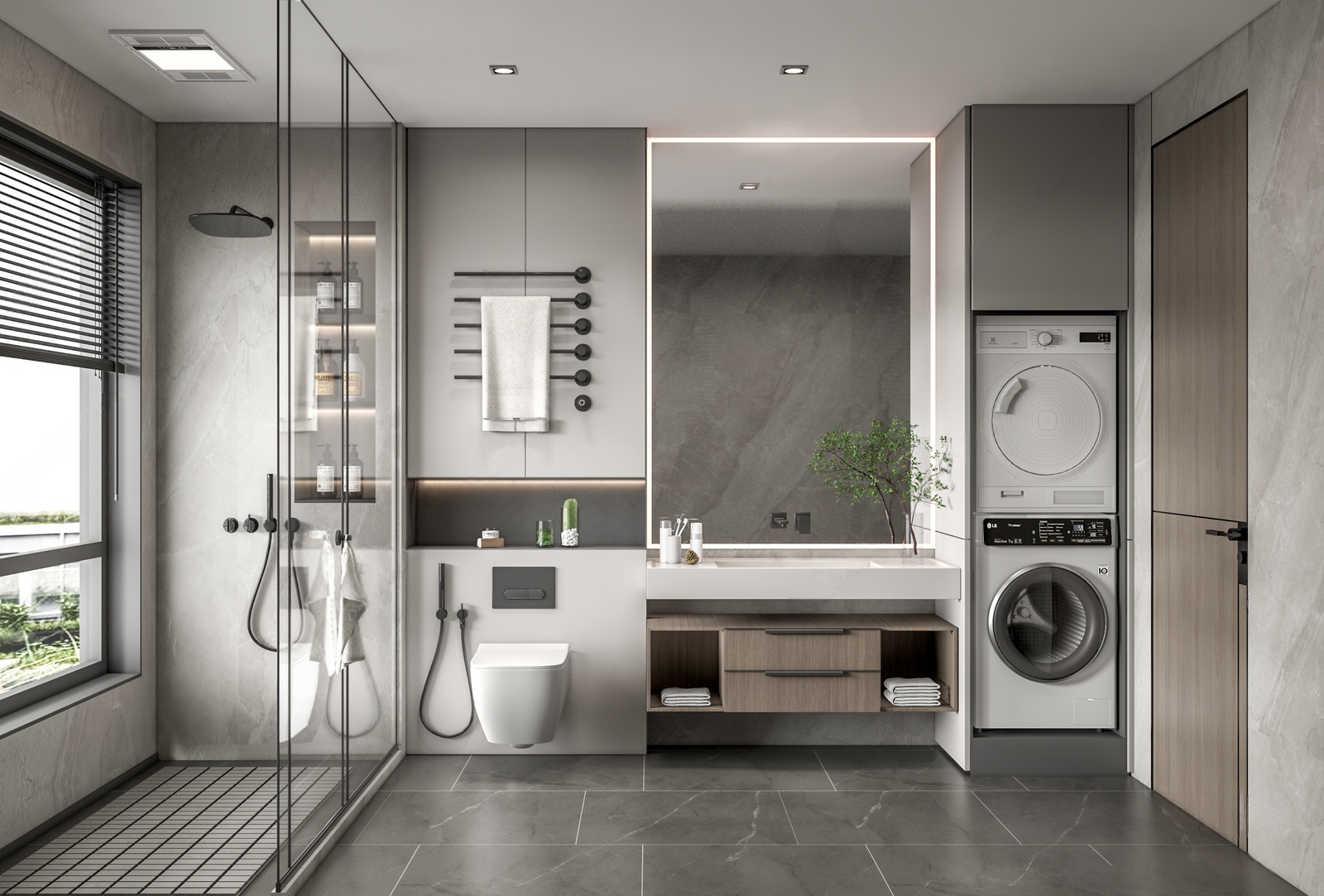 su模型现代卫生间41-极光素材网